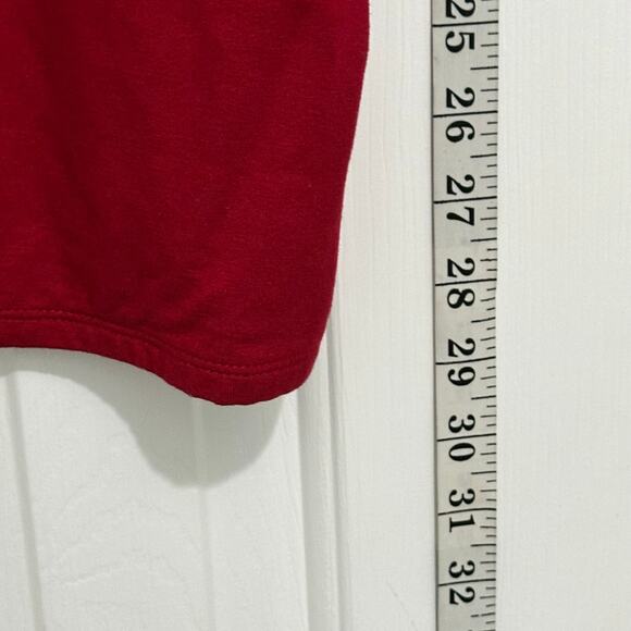 Chicos ultimate tee blouse shirt top Basics holiday red size XL 3 - Picture 3 of 5